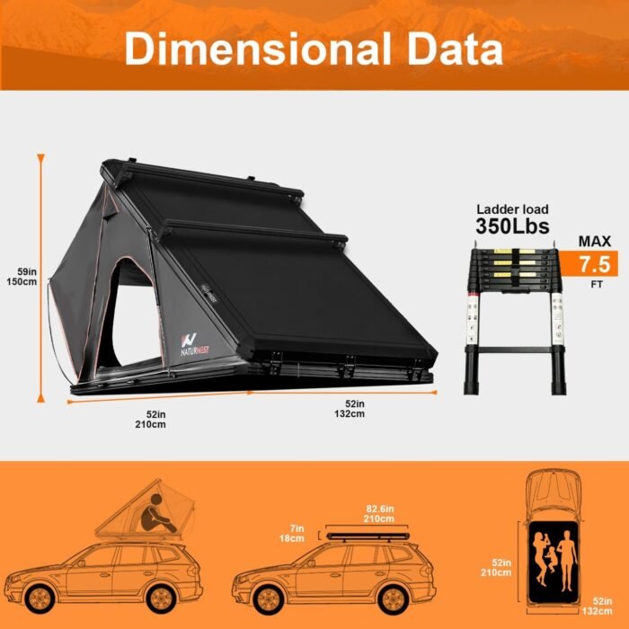 "NATURNEST" Polaris ROOF TOP TENT- Grey