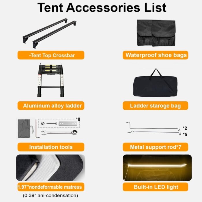 "NATURNEST" Polaris ROOF TOP TENT- Grey