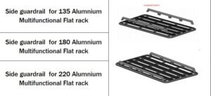 Roof rack side guard